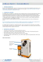 Предварительный просмотр 3 страницы Almeco JetBlack Safety Cleaning Booth Installation, Operation And Maintenance Instructions