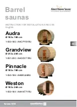 Предварительный просмотр 13 страницы Almost Heaven Saunas AHBRL66RU Instructions For Installation And Use Manual