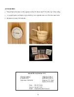 Preview for 15 page of Almost Heaven Saunas Blue Ridge Installation & Owner'S Manual