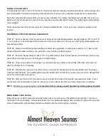 Preview for 13 page of Almost Heaven Saunas Canopy Barrel Installation And Owner'S Manual