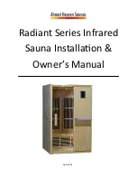 Предварительный просмотр 1 страницы Almost Heaven Saunas Radiant Series Installation & Owner'S Manual