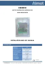 Almot 08880892 Installation And Use Manual preview