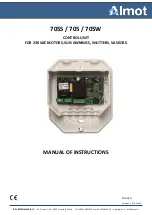 Almot 705S Manual Of Instructions preview