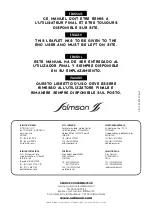 Предварительный просмотр 20 страницы almson ALTI-VSE 2G Installation And Starting Instructions