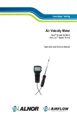 Предварительный просмотр 1 страницы Alnor AVM410 Operation And Service Manual