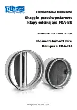 Alnor FDA-BU Series Technical Documentation Manual предпросмотр