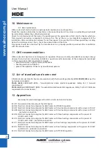 Preview for 22 page of Alnor HDE Series User Manual