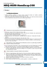 Предварительный просмотр 9 страницы Alnor HRQ-HUM-HomEvap-200 User Manual