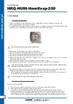 Предварительный просмотр 26 страницы Alnor HRQ-HUM-HomEvap-200 User Manual