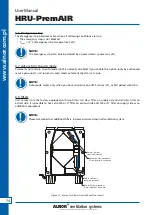 Preview for 74 page of Alnor HRU-PremAIR-350 User Manual