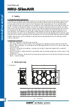 Preview for 34 page of Alnor HRU-SlimAIR-250 User Manual