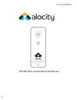 Предварительный просмотр 1 страницы alocity F3D100 Manual