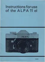 Preview for 1 page of ALPA 11 el Instructions For Use Manual