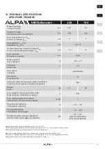 Предварительный просмотр 37 страницы ALPA MEGAtower Use And Maintenance Manual