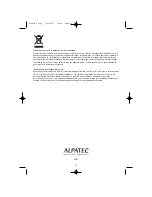 Preview for 12 page of ALPATEC PI 112 EH User Manual