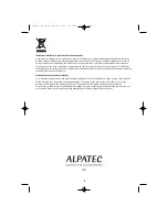 Preview for 8 page of ALPATEC RC 18 (French) Manuel D'Utilisation