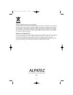 Предварительный просмотр 8 страницы ALPATEC TF75 User Manual