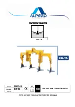 Предварительный просмотр 1 страницы Alpego DELTA Series Use And Maintenance Manual