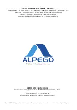 Предварительный просмотр 132 страницы Alpego Poker PF-360 Manual Of Use And Maintenance