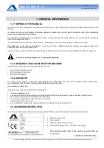 Preview for 5 page of Alpego SKAT K1 5-250 Use And Maintenance Manual