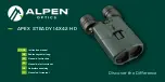 Предварительный просмотр 1 страницы Alpen Optics APEX STEADY 14X42 HD Instruction Manual