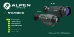 Alpen Optics APEX THERMAL Instruction Manual предпросмотр