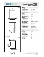 Preview for 2 page of Alpeninox RUCF16W1CG Specifications