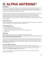 Preview for 2 page of Alpha Antenna JPole Sr User Manual