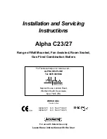 Alpha Boilers Alpha C23 Installation And Servicing Instructions preview