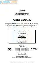 Alpha Boilers Alpha CD24C User Instructions preview