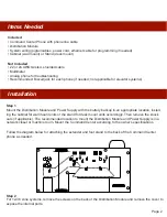 Preview for 2 page of Alpha Communications AlphaRefuge 2400 Series Installatin & Operations Manual