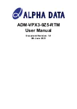 Предварительный просмотр 1 страницы Alpha Data ADM-VPX3-9Z5-RTM User Manual