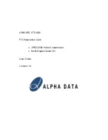 Alpha Data ADM-XRC-5T2-ADV User Manual preview