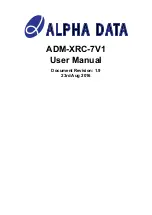 Alpha Data ADM-XRC-7V1 User Manual предпросмотр