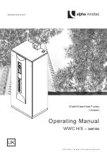 Alpha-InnoTec WWC H/X Series Operating Manual preview