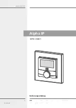 Предварительный просмотр 1 страницы Alpha IP Display S Instruction Manual