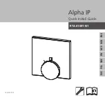 Предварительный просмотр 1 страницы Alpha IP RTA 61001-N Quick Install Manual