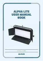 Предварительный просмотр 1 страницы ALPHA LITE A-Plus Series User Manual Book