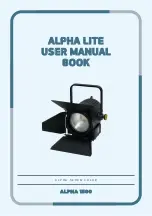 Предварительный просмотр 1 страницы ALPHA LITE ALPHA 1500 User Manual Book