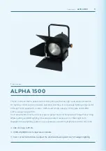 Предварительный просмотр 4 страницы ALPHA LITE ALPHA 1500 User Manual Book