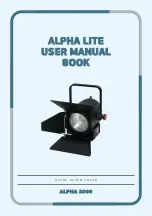 ALPHA LITE ALPHA 2000 User Manual Book предпросмотр