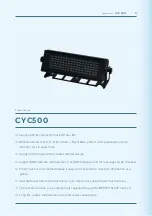 Preview for 4 page of ALPHA LITE HORI LIGHT CYC500 User Manual Book