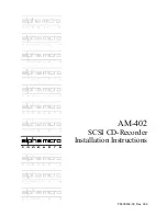 Предварительный просмотр 1 страницы Alpha Microsystems AM-402 Installation Instructions Manual