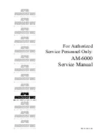 Предварительный просмотр 1 страницы Alpha Microsystems AM-6000 Service Manual