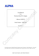 Alpha Networks WMP-N09 User Manual preview