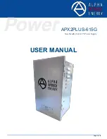 Preview for 1 page of Alpha Outback Energy APX2PLUS-615G User Manual