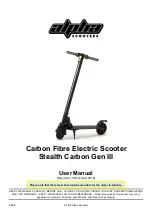 Alpha Scooters Stealth Carbon Gen III User Manual preview