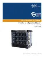 Alpha Technologies ALPHA OUTBACK ENERGY LPS36 Installation & Operation Manual preview