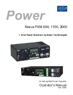 Preview for 1 page of Alpha Technologies FXM 650 Operator'S Manual