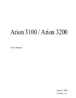 Alpha Telecom Arion 3100 User Manual preview